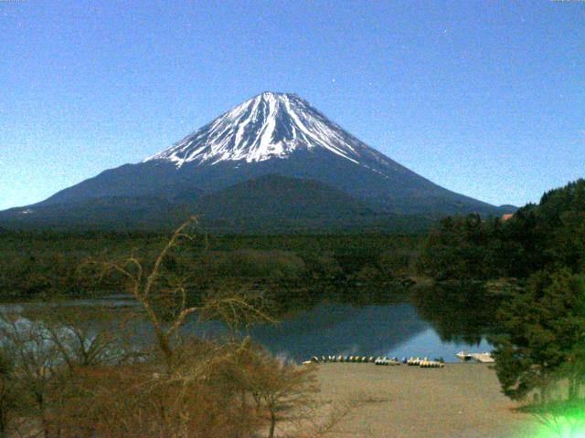 精進湖からの富士山