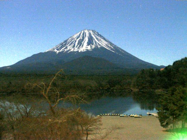精進湖からの富士山