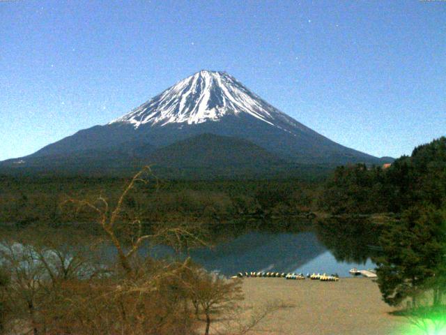 精進湖からの富士山