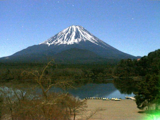精進湖からの富士山