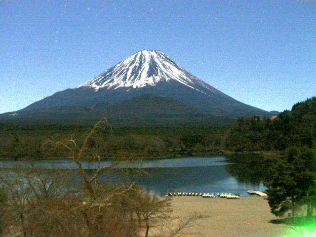 精進湖からの富士山