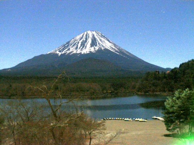 精進湖からの富士山