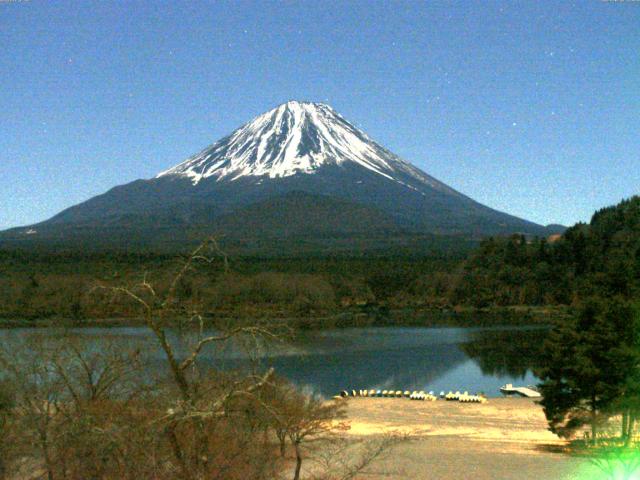 精進湖からの富士山