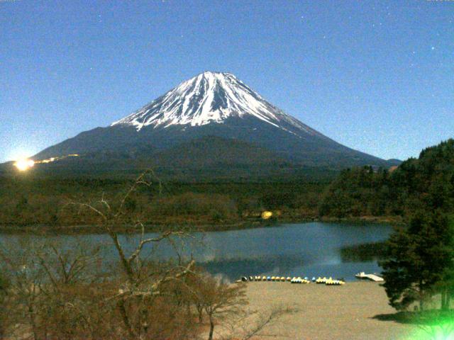 精進湖からの富士山