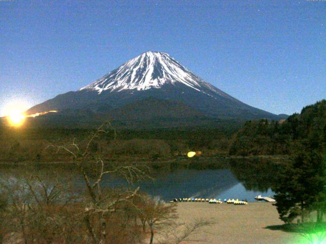 精進湖からの富士山
