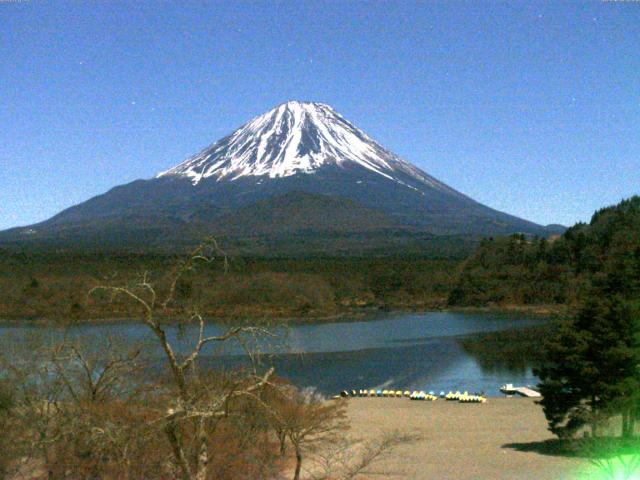精進湖からの富士山