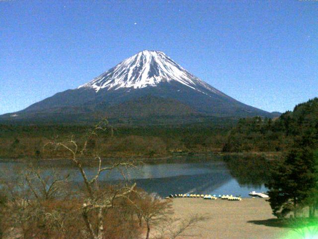 精進湖からの富士山