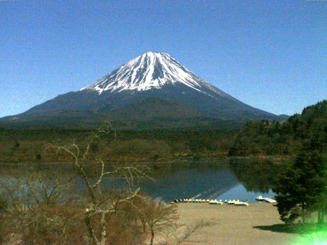 精進湖からの富士山