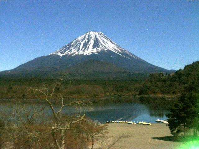 精進湖からの富士山