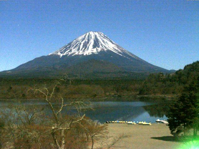 精進湖からの富士山