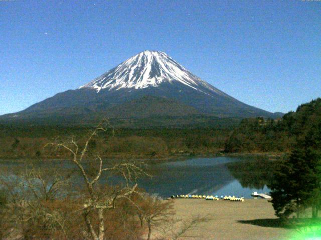 精進湖からの富士山