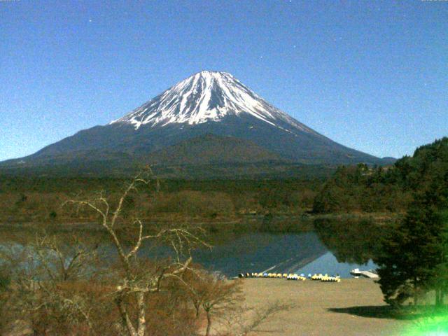 精進湖からの富士山