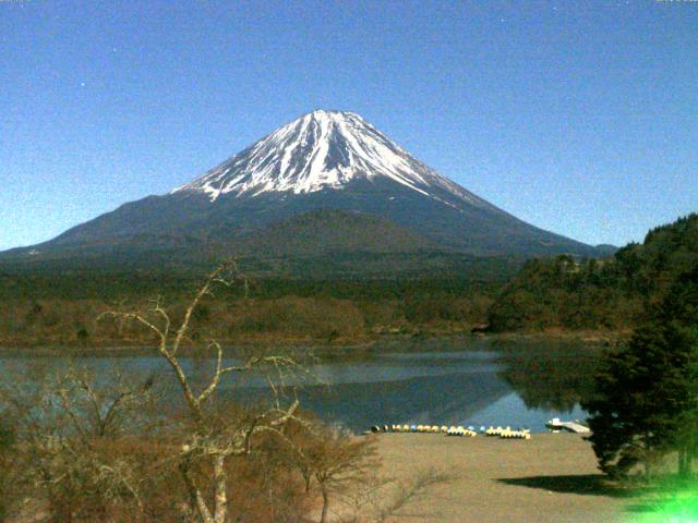 精進湖からの富士山