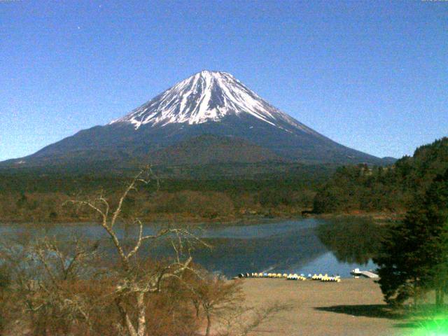 精進湖からの富士山