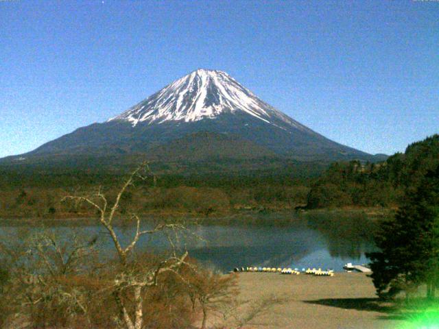 精進湖からの富士山