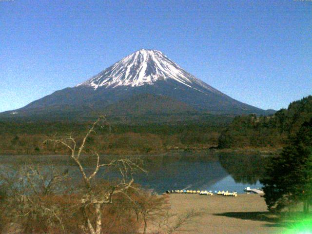 精進湖からの富士山