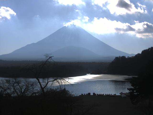 精進湖からの富士山