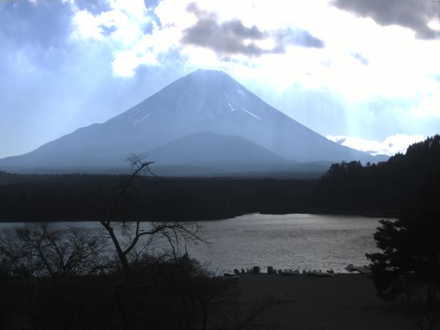 精進湖からの富士山