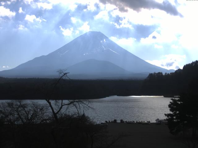 精進湖からの富士山