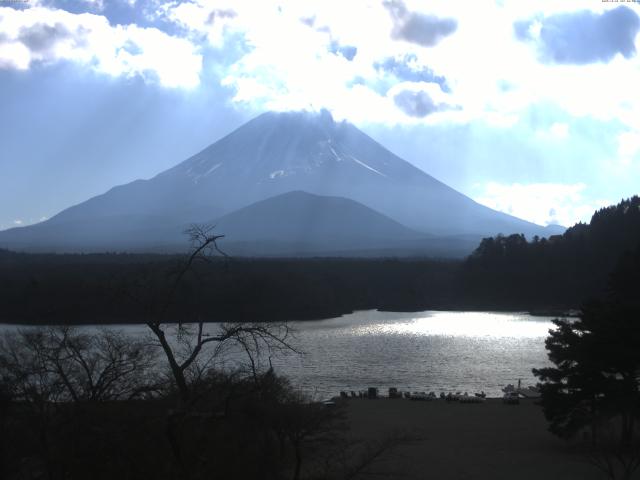 精進湖からの富士山