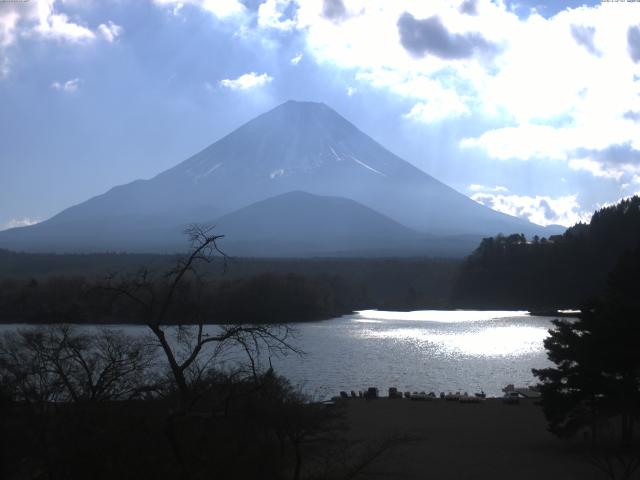 精進湖からの富士山