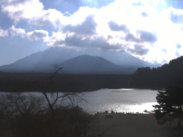 精進湖からの富士山