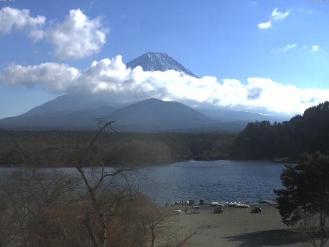 精進湖からの富士山