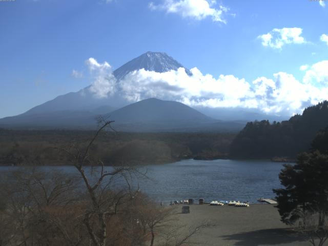 精進湖からの富士山