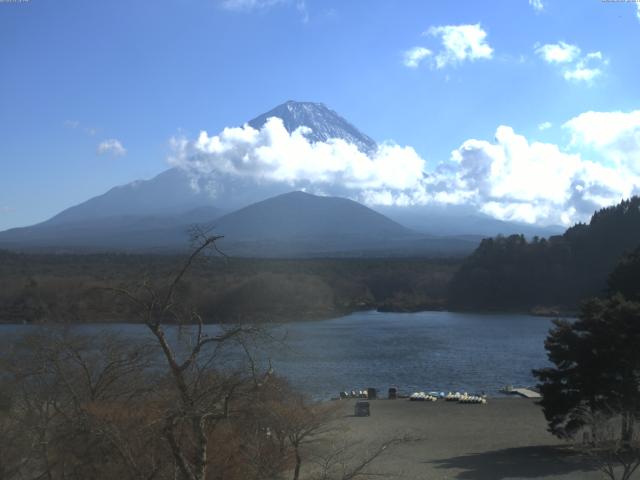 精進湖からの富士山