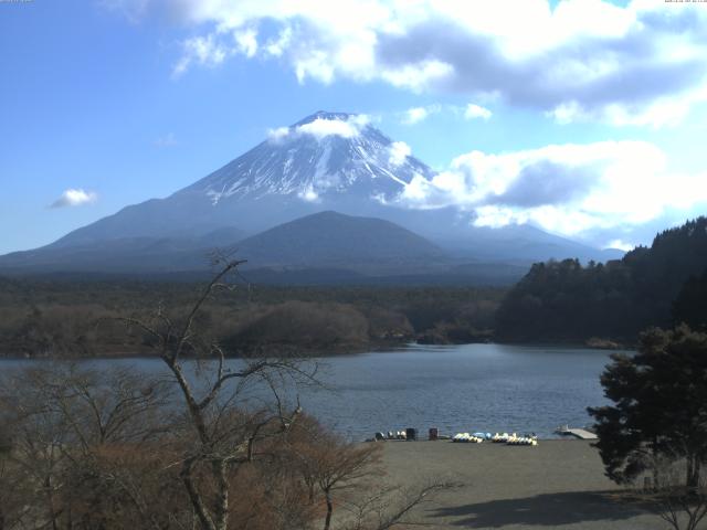 精進湖からの富士山