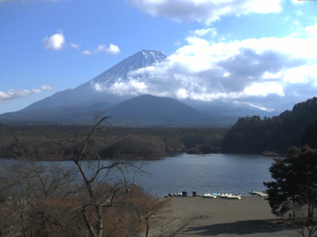 精進湖からの富士山
