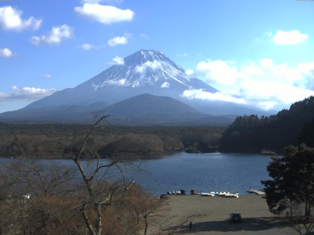 精進湖からの富士山