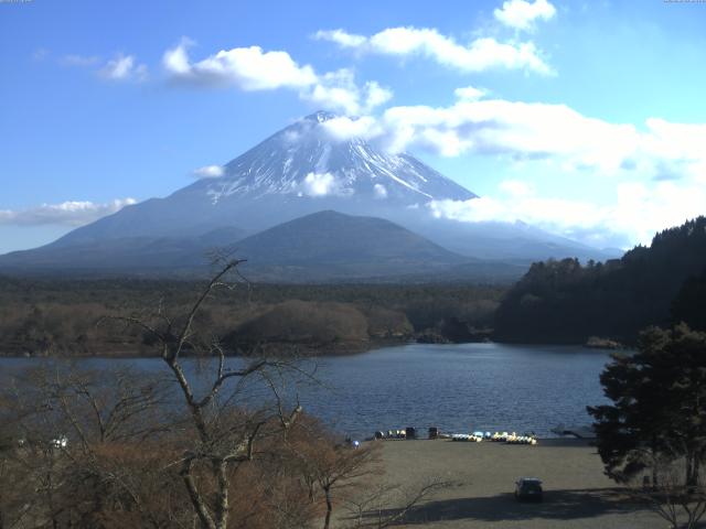 精進湖からの富士山