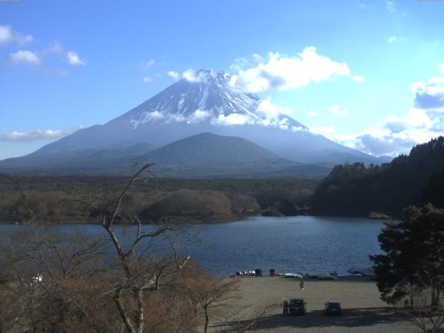 精進湖からの富士山