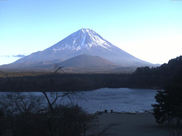 精進湖からの富士山