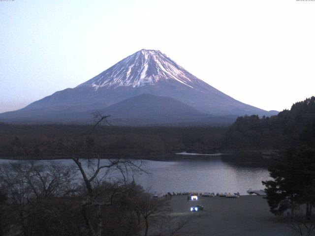 精進湖からの富士山
