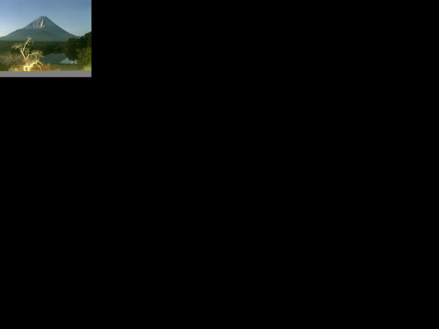 精進湖からの富士山