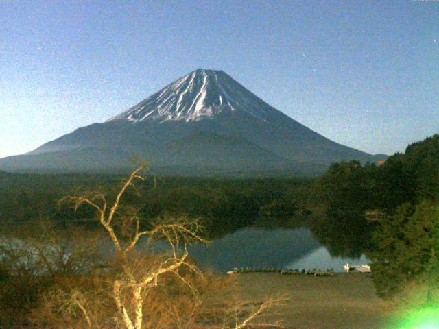 精進湖からの富士山