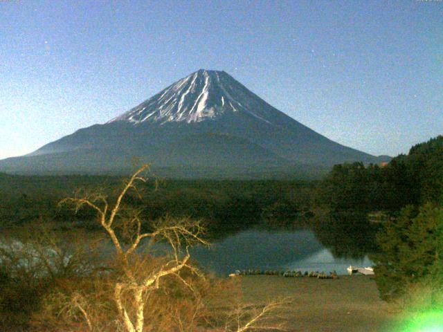精進湖からの富士山