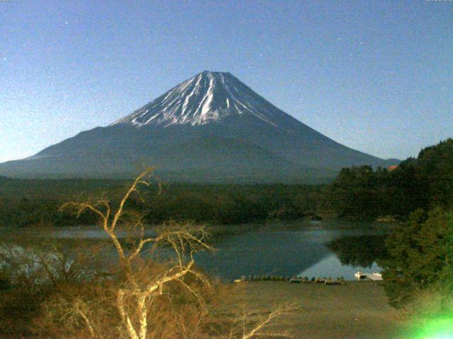 精進湖からの富士山