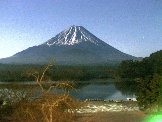 精進湖からの富士山