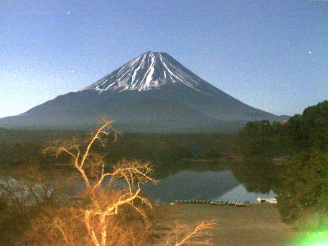 精進湖からの富士山