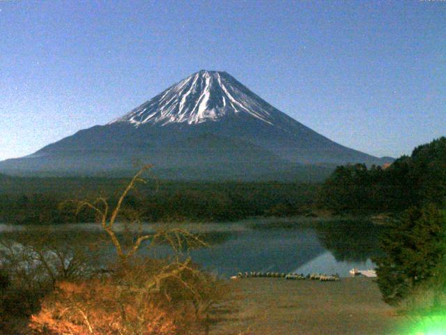 精進湖からの富士山