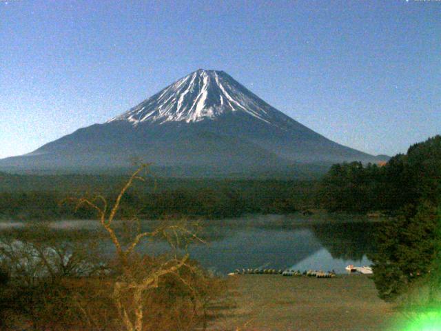 精進湖からの富士山