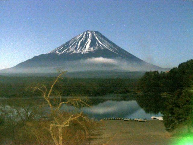 精進湖からの富士山