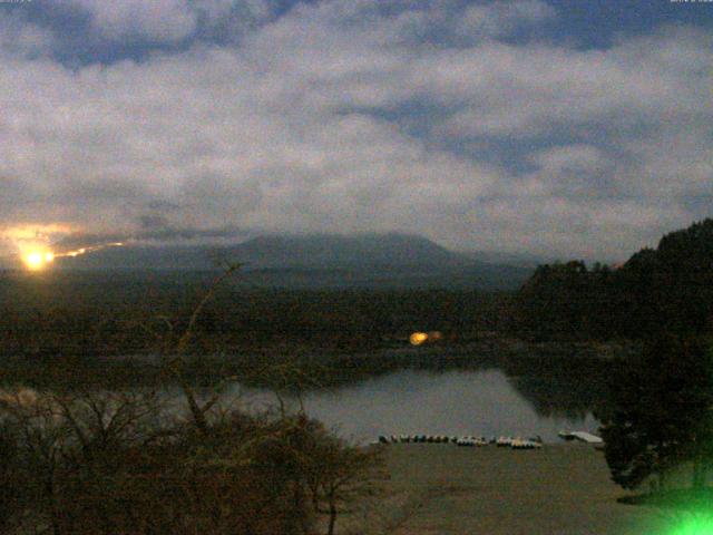 精進湖からの富士山