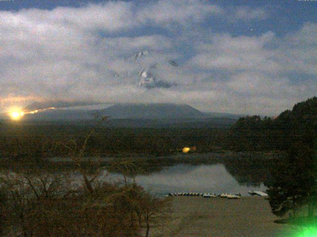 精進湖からの富士山