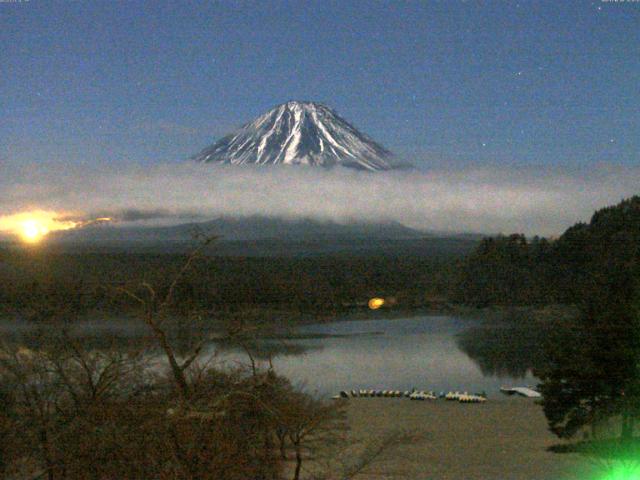 精進湖からの富士山