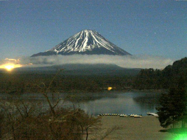 精進湖からの富士山