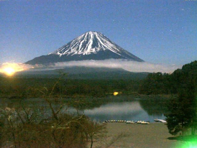 精進湖からの富士山
